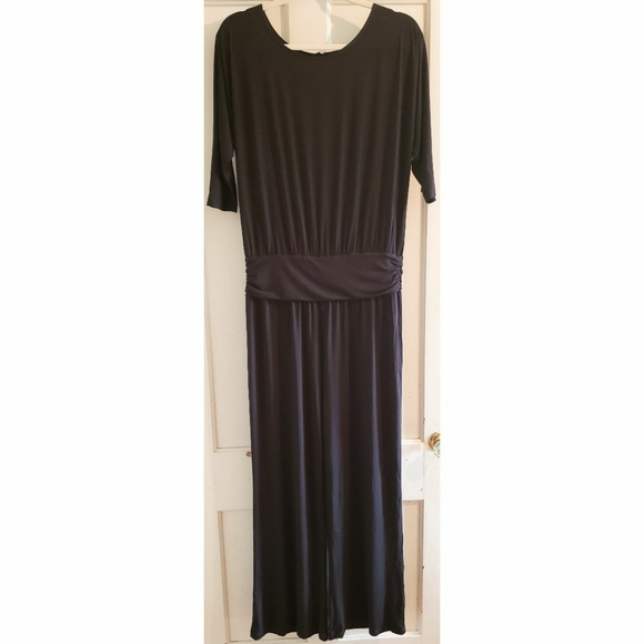 Soft Surroundings Toujours Black Jumpsuit Romper - Picture 2 of 4